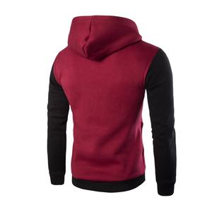 เสื้อฮู้ดกันหนาวแขนยาวสำหรับผู้ชาย,เสื้อฮู้ดกันหนาวสีพื้นปักลายตามสั่งเสื้อฮู้ดไซส์พิเศษแนวสตรีท - Product Image 6