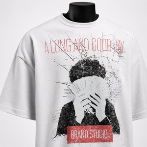 T-shirt graphique surdimensionné de qualité supérieure pour hommes, 100% coton, vêtements streetwear, fabricant - Product Image 6