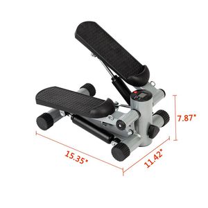 แท่นแอโรบิกสีเงินพร้อมแท่นปรับระดับสำหรับออกกำลังกาย - Product Image 6