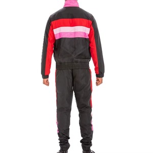 New Arrival High Quality 100% Cotton Eco-Friendly Windbreaker Set Factory Supplier Drawstring Jacket Trouser Sports <b>Tracksuit</b> - Product Image 6