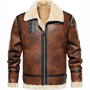 Nouvelles vestes en cuir décontractées pour hommes, best-sellers 2024, manteau en cuir personnalisé, veste d'hiver pour hommes - Product Image 4