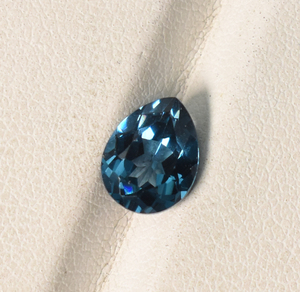 Topaze bleue de laboratoire London Loose Pear Faceted Quartz Jewelry Makings Rose Color Tailles 10X7mm 12X9mm 14X10mm 16X12mm - Product Image 3