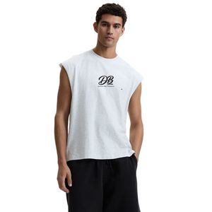 Camiseta sin Mangas de Algodón para Hombre, Corte Holgado, Suave y Transpirable, para Fitness y Uso Diario, Proveedor OEM ODM - Product Image 1