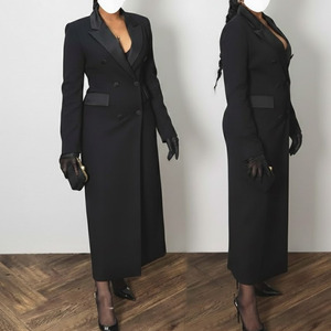 Blazer pour femmes, dernier design, couleur unie, manches longues, un seul bouton, blazers de bureau, costumes pour femmes, vestes pour femmes d'affaires - Product Image 1