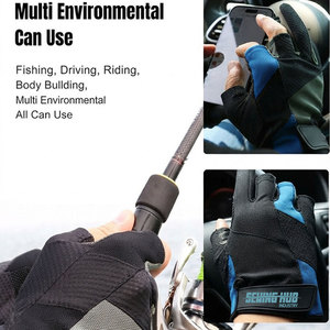 Guantes de Pesca de Medio Dedo con Logotipo Personalizado, Construcción Flexible, Ajuste Seguro para Navegación, Deportes Acuáticos, Uso Multiusos - Product Image 3