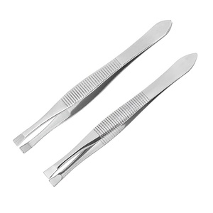 Pinzas Profesionales de Acero Inoxidable para Cejas, Herramienta de Depilación de Precisión con Punta Inclinada para Dar Forma a las Cejas y Depilar el Vello Facial - Product Image 6