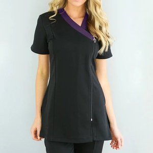 Uniformes de Enfermera para Spa y Salón de Belleza, Conjuntos de Túnicas y Blusas Elegantes y Modernas con Logotipo Personalizado, Elásticas y Suaves para Mujer - Product Image 5