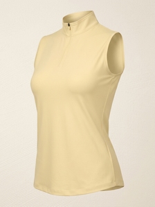 Chaleco de equitación sin mangas para mujer con media cremallera y cuello alto para entrenamiento de equitación - Product Image 2