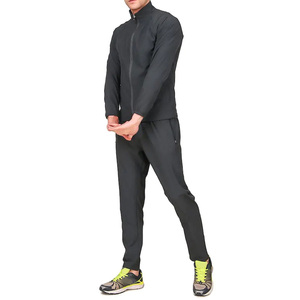 Chándal Deportivo Negro de Secado Rápido para Hombre, con Cierre Completo, Cuello Alto, Corte Regular, con Bolsillos Laterales, para Otoño 2026 - Product Image 5