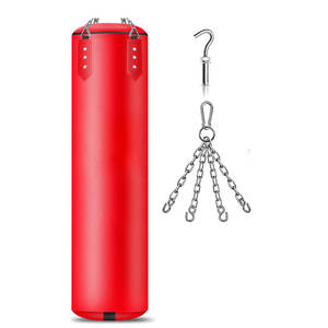 Sac de frappe suspendu durable pour la pratique de la boxe, du kickboxing et des arts martiaux, avec des coutures robustes et des matériaux de qualité. - Product Image 1