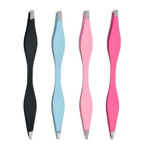 Nouvelle pince à épiler pour les cheveux des sourcils, poignée confortable, logo personnalisé, pince à épiler imprimée avec revêtement en papier fantaisie, pointe pointue - Product Image 1