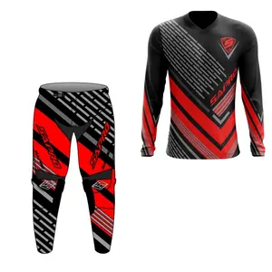 2024 maillot de course à séchage rapide de haute qualité chemise de moto maillot de Motocross personnalisé nouveau Style tout-terrain sublimable blanc