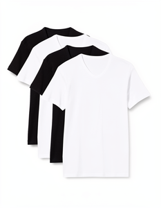 T-shirt pour homme OEM Classic Regular Fit, coton doux de haute qualité, coupe classique, couleur unie, style basique pour toutes les saisons - Product Image 1