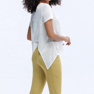 Camiseta Deportiva de Manga Corta para Mujer, de Alta Calidad, Ligera, de Secado Rápido, Antiarrugas, Ajustada, Diseño Personalizado, Informal y Moderna - Product Image 5