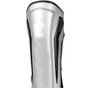 Protège-tibias en cuir pour le kick-boxing, pour adultes, arts martiaux, protection antidérapante, marron, qualité supérieure, Rash Guard en cuir - Product Image 3