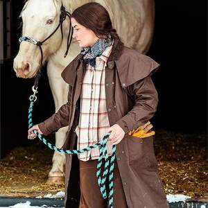 เสื้อโค้ทยาวสำหรับขี่ม้า ฤดูหนาว กันน้ำได้เต็มที่ เสื้อแจ็คเก็ตสำหรับขี่ม้า ผลิตจากโพลีเอสเตอร์/ไนลอน 100% แห้งเร็ว เป็นมิตรต่อสิ่งแวดล้อม - Product Image 5