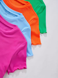 เสื้อยืดแขนยาวเด็กผู้หญิงผู้ชาย ผ้าฝ้ายถักนิต 100% สวมใส่สบาย ระบายอากาศดี เป็นมิตรกับสิ่งแวดล้อม ไซส์ใหญ่ ไม่หด แห้งเร็ว ขายดี - Product Image 4