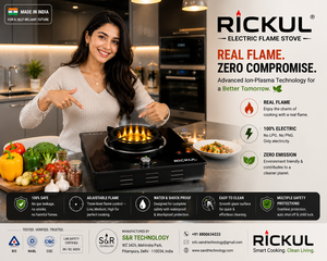 Rickul Plasma Electric Cooking <b>Stove</b> Glass Surface 3000W Safe Flame Technology Single Burner Portable Household Free Standing - Product Image 4