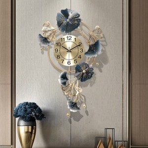 Nouvelle Horloge Murale en Fer au Design Élégant, Nouveauté Décoration Murale pour Salon, Salle à Manger, Grande Horloge Murale en Métal pour Fond de Mur - Product Image 4