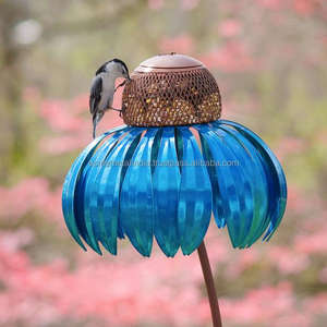 Royal Unique Design Galvanized Metal <b>Bird</b> Feeder Rustic Outdoor <b>Seed</b> Hanging <b>Bird</b> Food Holder Ideal for Balcony Accessories - Product Image 6