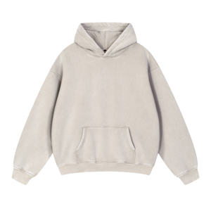 Wholesale blank <b>red</b> pullover <b>Hoodie</b> <b>for</b> <b>men</b> 100% cotton fleece 400gsm in multi colors - Product Image 6