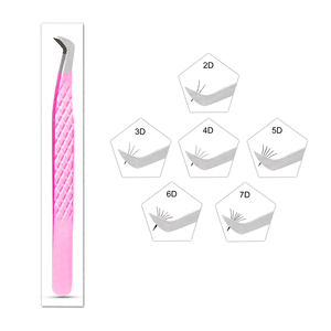 Pinces à cils professionnelles en acier inoxydable, OEM acceptable, fonctionnalité spécialisée, prise en main confortable - Product Image 3