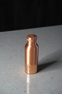 New Arrival Black Honeycomb Copper Water Bottle Handmade Designer Ayurveda Drinkware For Home Travel Use - Product Image 4