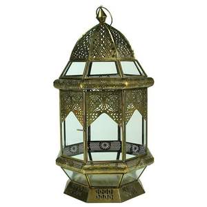 Farol Marroquí Moderno de Hierro para Decoración del Hogar Contemporáneo que Combina Patrones Clásicos con un Atractivo Iluminario Elegante - Product Image 2