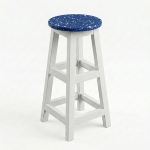 4GoodThings Recycled Plastic Eco-Friendly Durable Bar <b>Stool</b> Minimalist Design Wood Frame Home Bar Hotel Farmhouse Dining <b>Outdoor</b> - Product Image 1