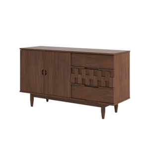 Modern Wooden <b>Sideboard</b> Cabinet Solid Wood <b>Storage</b> Cabinet Buffet Drawer Door Living Room Furniture - Product Image 3