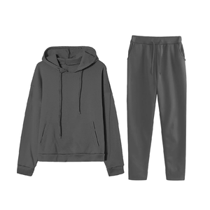 Conjunto de Sudadera con Capucha Premium para Mujer, 100% Algodón, Color Sólido, Tejido Ecológico, Transpirable, con Bolsillo Frontal, Estilo Casual para Invierno - Product Image 3