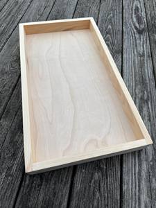 Bandeja de Servir Hecha a Mano de Madera Maciza Lisa con Acabado Lacado, Diseño Minimalista para Cocina y Escritorio - Product Image 5