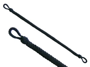 Mützengeflecht Knitted Cap Cord Solid Color Fabric <b>Braided</b> Rope Simple Style Badge <b>Accessory</b> Cord with Metal Hook Custom Color - Product Image 3