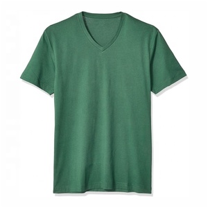 Camiseta de algodón de manga corta con cuello en V para hombre - Product Image 6