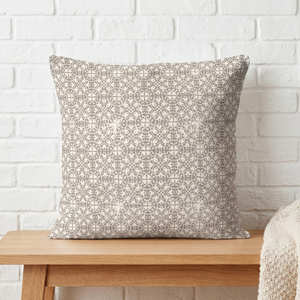Housse de coussin décorative imprimée à la main, motif floral moutarde, style Cottagecore, décoration de ferme - Product Image 5