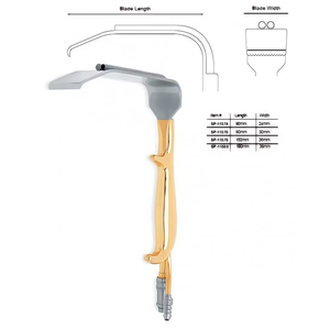 Retractor para Aumento de Senos Ferreira, Doble Fibra Óptica, Succión, Acero Inoxidable Premium, Cirugía Plástica, Reutilizable, Hoja de 150 mm - Product Image 5