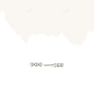 Boucles d'oreilles clous simples en or 14 carats personnalisées, perles fines, bijoux minimalistes pour les occasions de fête et de cadeaux pour femmes - Product Image 1