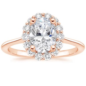 1 CT Halo Oval Engagement <b>Ring</b> Yellow <b>Gold</b> Luxury Engagement & Anniversary Diamond <b>Ring</b> Everyday Wear IGI Certified - Product Image 1