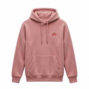 Sudadera con Capucha Rosa de Felpa, Unisex, Corte Regular, Logotipo Bordado, Ropa Casual de Invierno, 100% Algodón, Servicio OEM - Product Image 1