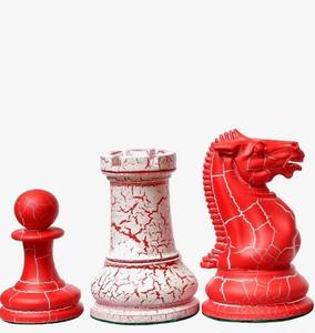 Reproducción del juego de ajedrez Staunton de 1849 – Piezas de ajedrez de madera de boj pintadas, Rey de 4.5 pulgadas, al mejor precio - Product Image 6