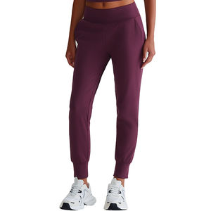 Pantalon de sport à séchage rapide pour femme, jogging d'entraînement, pantalon de survêtement à taille élastique et chevilles côtelées, prix bas - Product Image 1