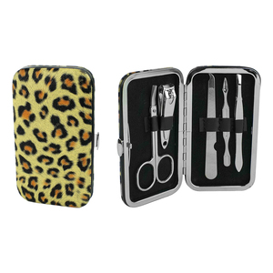 Kit de Manicura Ecológico, Cortaúñas Ruso, Cortador de Cutículas, Lima de Uñas, Empujador de Cutículas con Estuche de Lujo OEM - Product Image 1