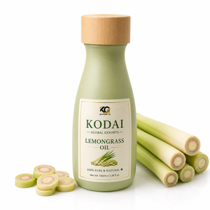 Aceite de hierba de limón de Tamil Nadu de Kodai Global Export - 100% puro y natural, multifuncional para el cuidado de la piel y el cabello - Product Image 1