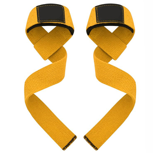 Sangles de levage en coton et néoprène, réglables, avec prise sécurisée, robustes, pour entraînement en salle de sport - Product Image 1