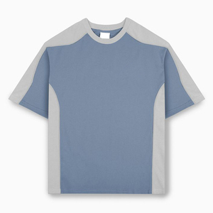 เสื้อยืดโอเวอร์ไซส์ผู้ชาย แขนสั้น ผ้าฝ้ายถัก 100% ระบายอากาศได้ดี สไตล์สตรีทแวร์  ปี 2026 สินค้าขายดี รับสกรีนโลโก้ตามสั่ง - Product Image 1