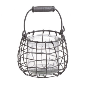 Porte-bougie votif en fer et verre finition noire Royal Look pour décoration de Noël et de fêtes à la maison, à suspendre - Product Image 3