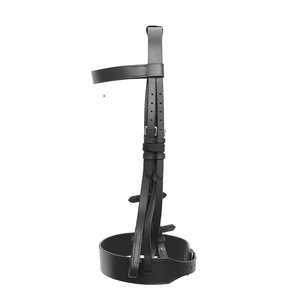 Bridon Premium pour l'équitation en cuir véritable et PU élégant avec nezier large et rênes à grip en caoutchouc, modèle durable MVE-LB 1334 - Product Image 3