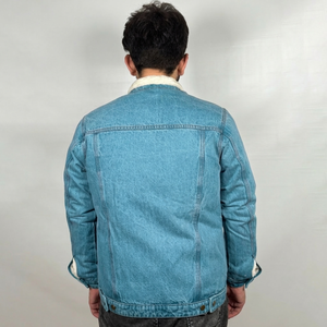 Veste en jean personnalisée avec logo pour homme, veste décontractée en coton pour homme, manteaux en jean OEM, veste en jean de qualité supérieure pour homme - Product Image 5