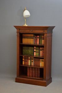 Estantería de Madera de Teca con Ranuras Profundas, Silueta Simétrica de Madera, Armario sin Puertas para Estudio - Product Image 2