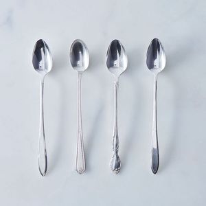 Nouvel arrivage : Ensemble de couverts de luxe en acier inoxydable avec manche en marbre rose – Cuillère, fourchette, couteau - Product Image 3